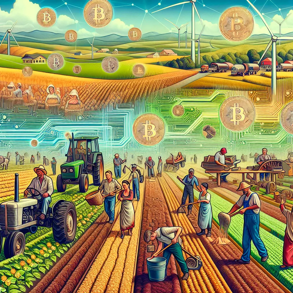 Representation of Bitcoin's Role in Revolutionizing the Agricultural Supply Chain