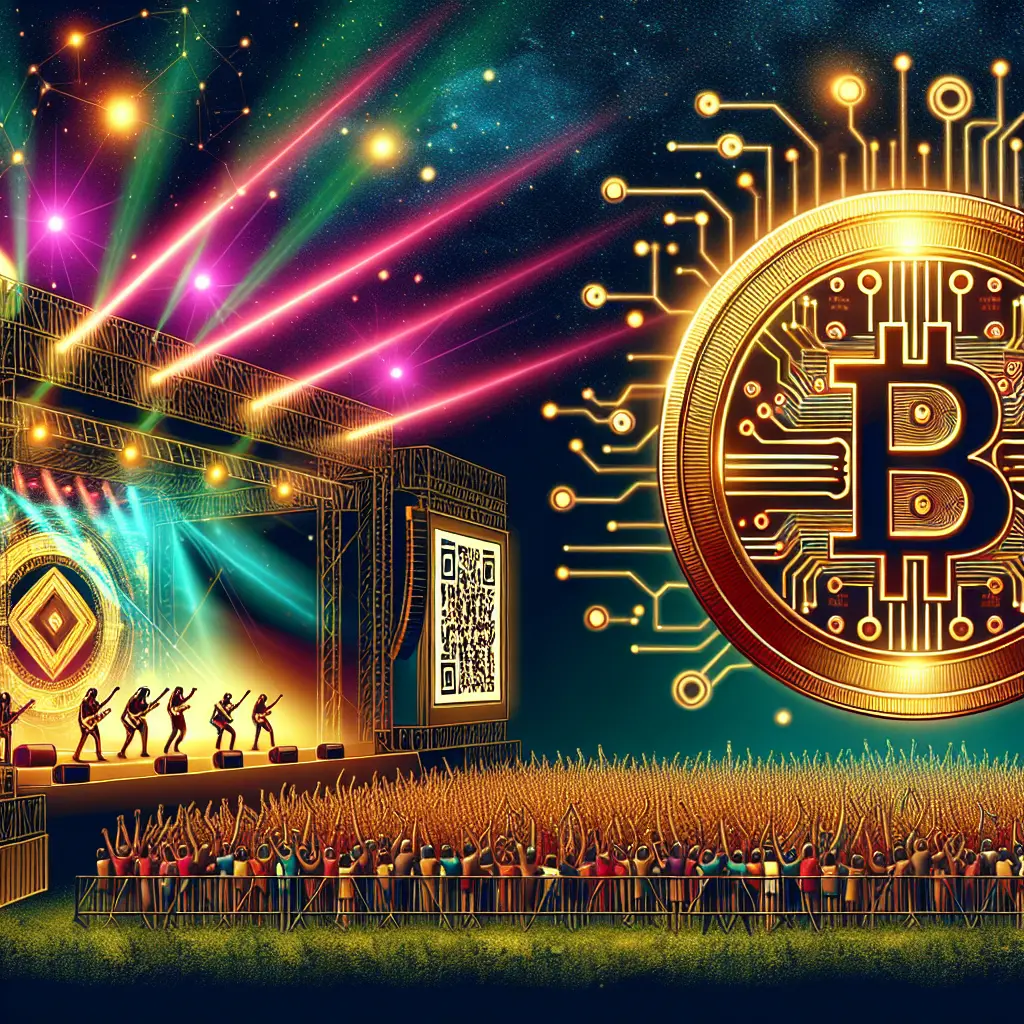 Representation of Bitcoin's Role in Revolutionizing the Music Festival Ticketing Industry