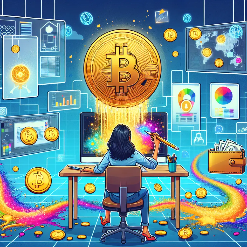 Representation of Bitcoin's Role in Transforming the Freelance Graphic Design Industry