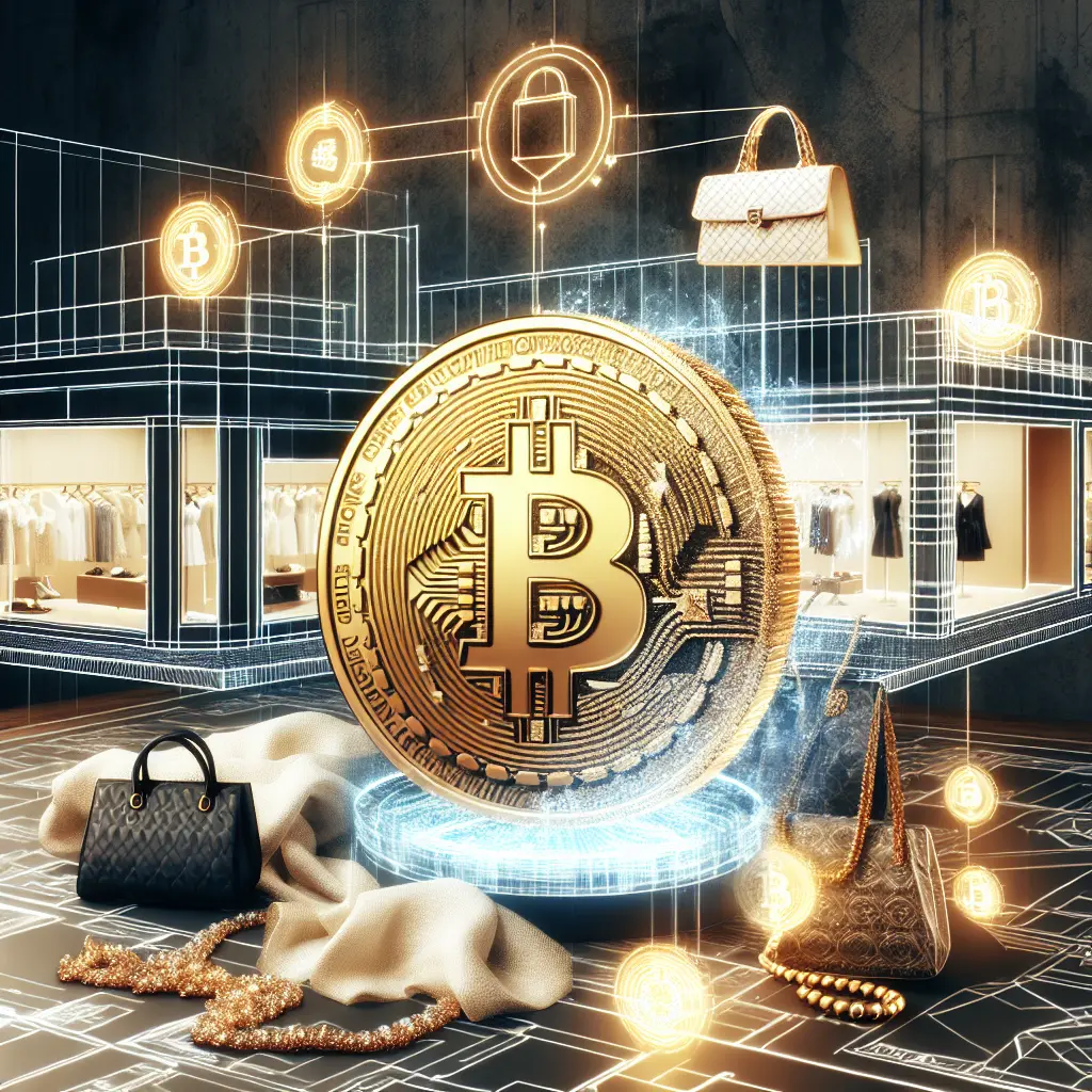 Representation of Bitcoin's Role in Transforming the Luxury Fashion Industry