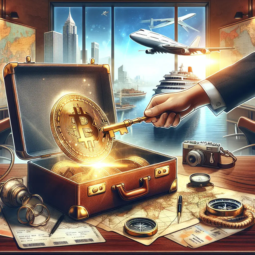 Representation of Bitcoin's Role in Transforming the Luxury Travel Industry