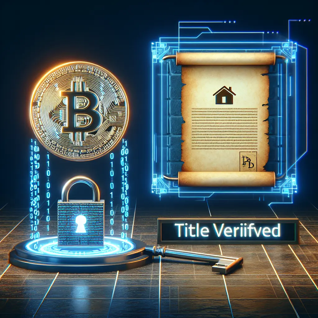 Representation of Bitcoin's Role in Transforming the Real Estate Title Verification Process