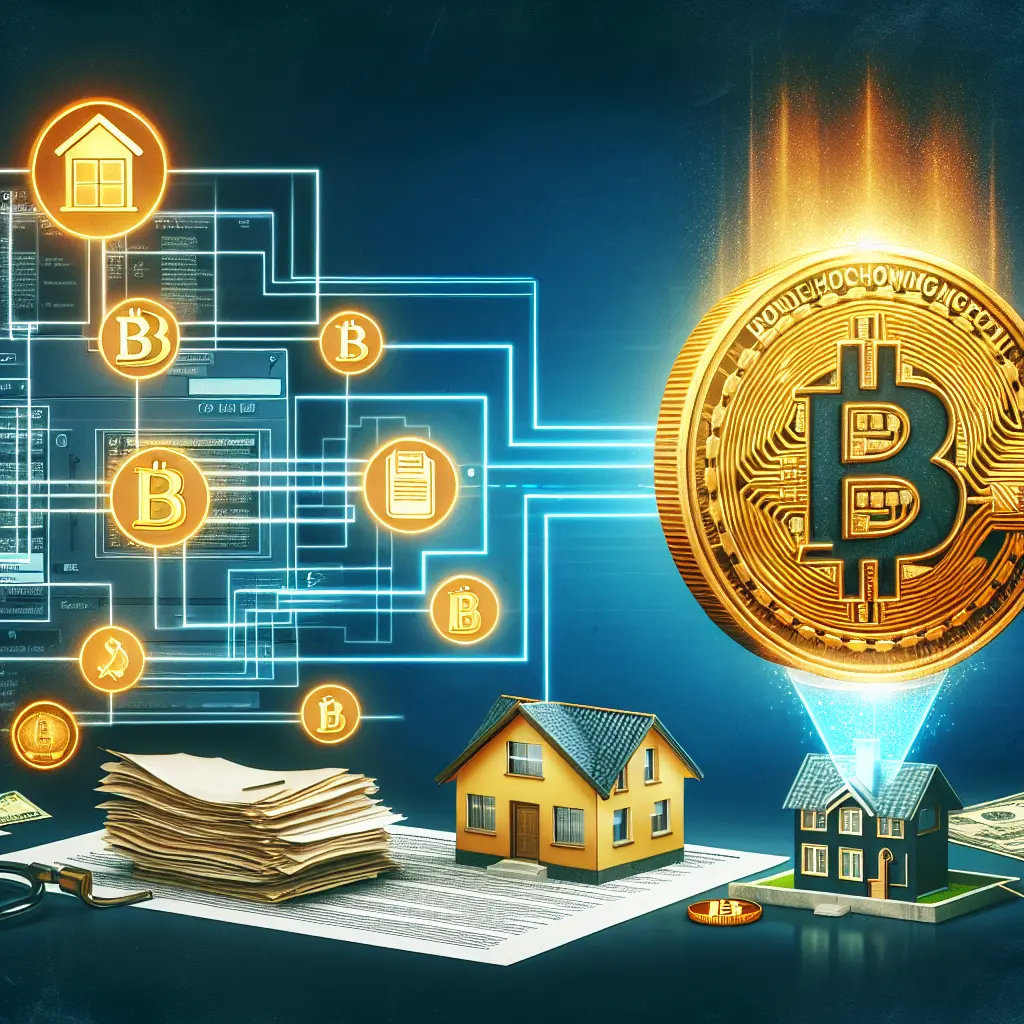 Representation of Bitcoin's Potential in Streamlining Real Estate Transactions