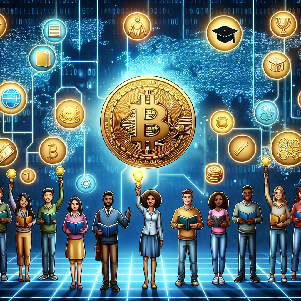 Representation of Bitcoin's Role in Enhancing Digital Literacy and Education