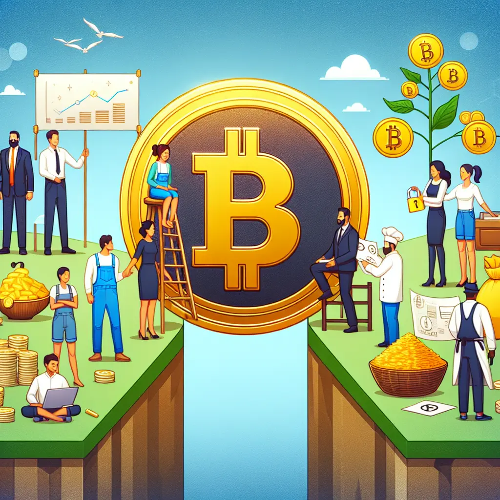 Representation of Bitcoin's Role in Reducing Economic Inequality