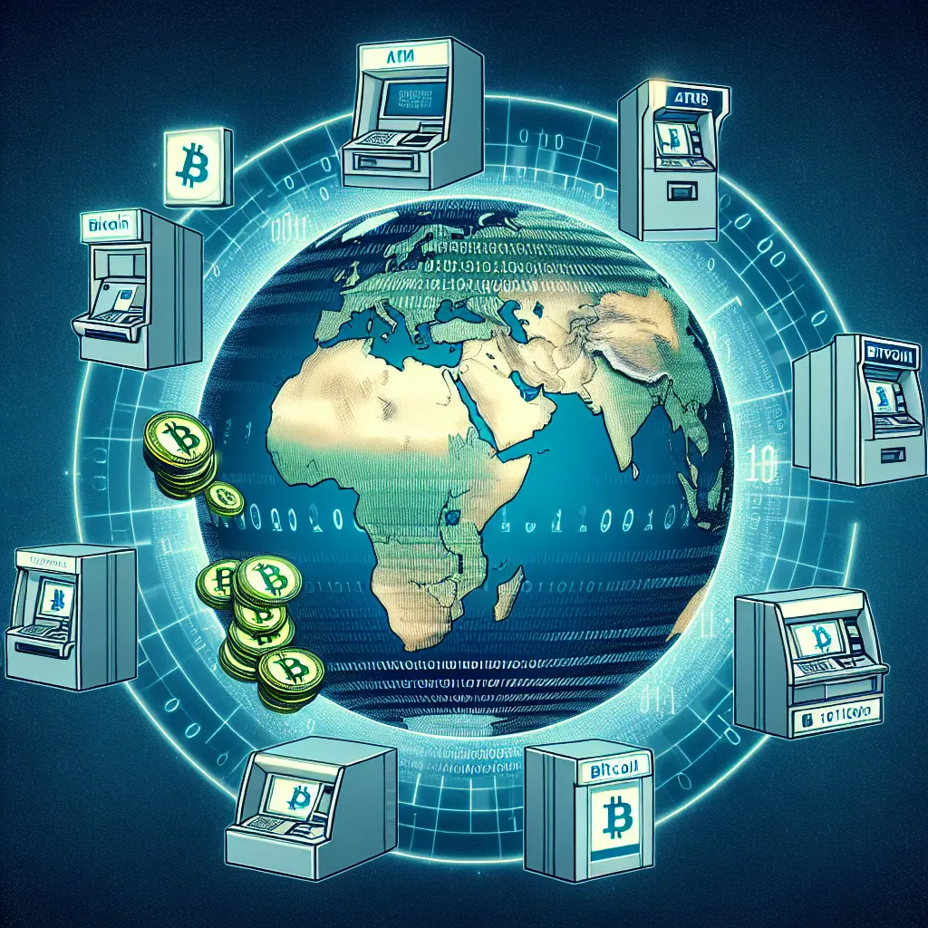 Representation of El crecimiento de los cajeros automáticos de Bitcoin en todo el mundo