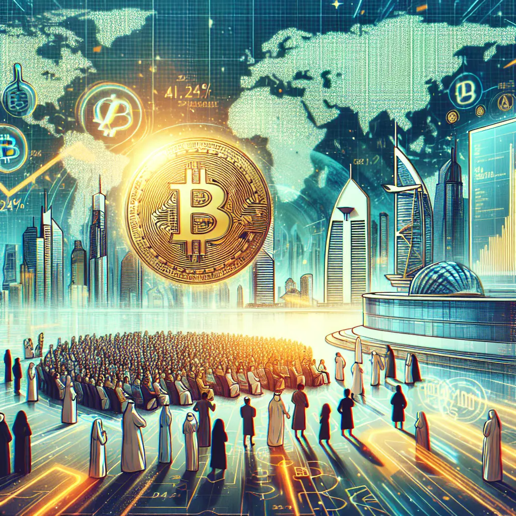 Representation of Bitcoin Surges 25% in a Month Amid Growing Interest at Dubai's Token2049 Conference
