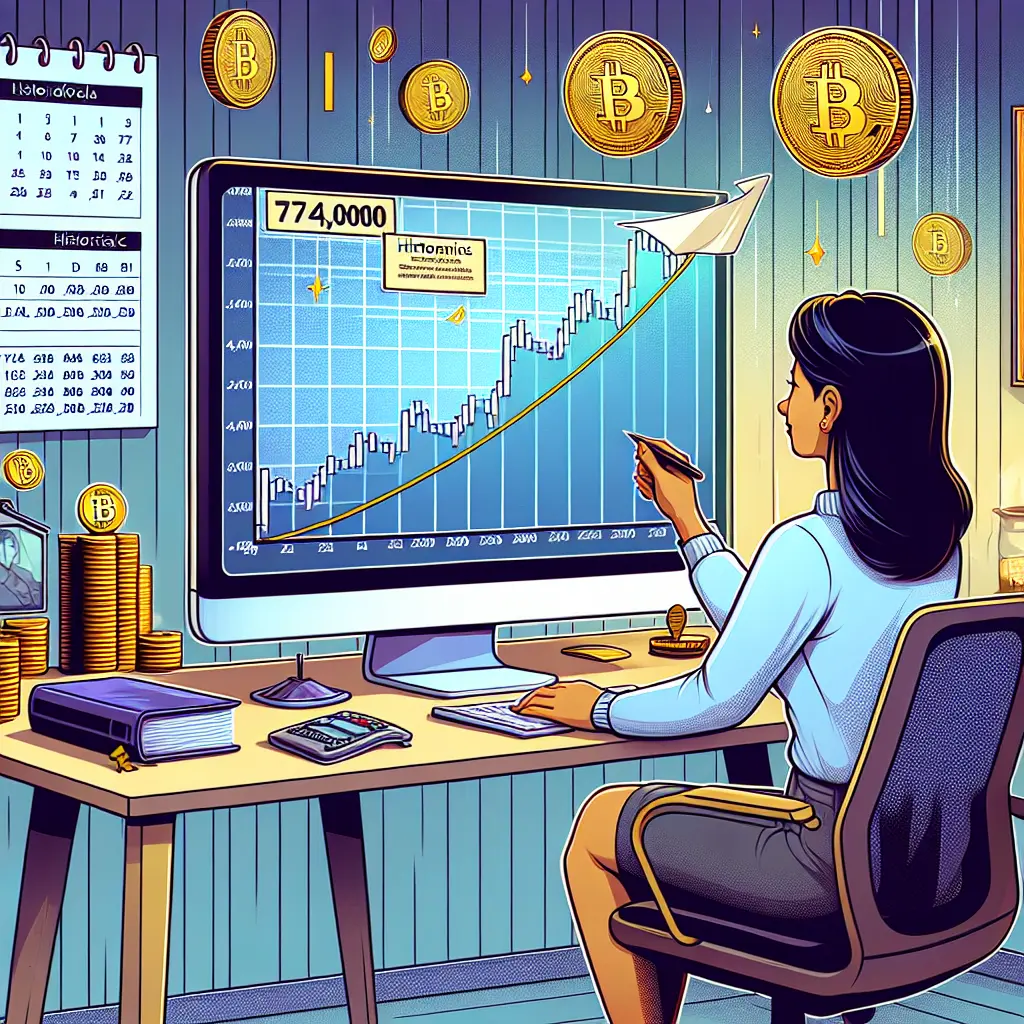 Representation of Bitcoin Analyst Predicts $74,000 by Year-End 2024 on Q4 Trends