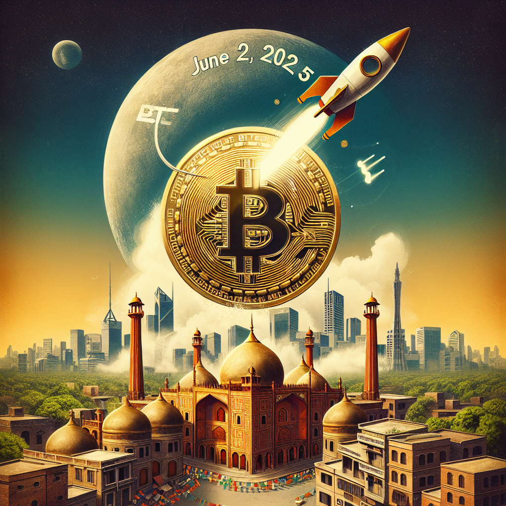 Representation of Bitcoin (BTC) Price in Pakistani Rupees on June 2, 2025, Rises Amid Post-Election Market Surge